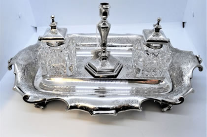 Silver ink stand
