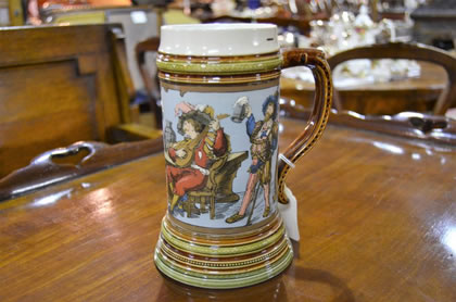 Mettlach pottery  jug / tankard