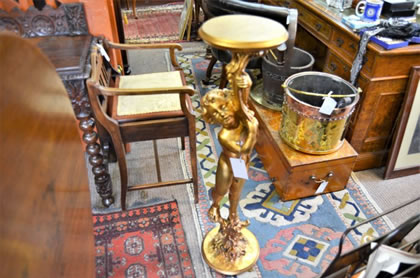 Italian giltwood stand