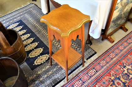 Oak plant stand
