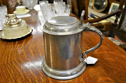 Pewter tankard