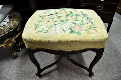 Victorian mahogany stool