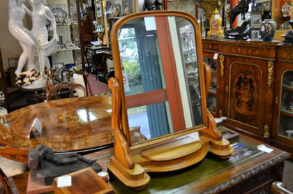 Victorian mahogany dressing mirror