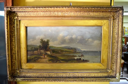 Gilt framed oil painting