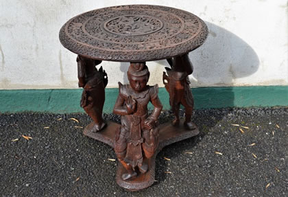 Carved table