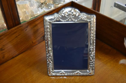 Silver photo frame