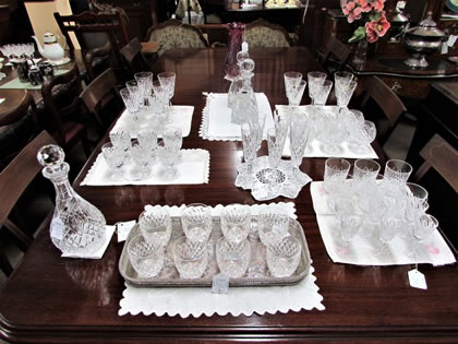 Large selection of tyrone & waterford glass available in store