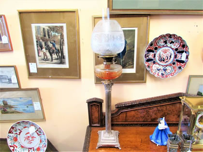 Victorian oil lamp