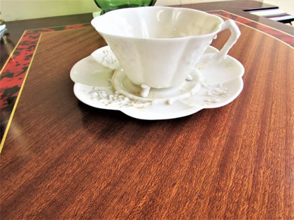 1st period belleek cup & saucer