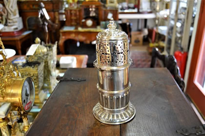 Victorian silver sugar castor