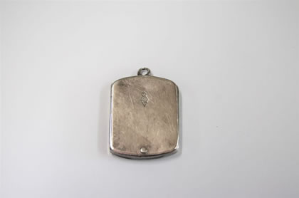 Victorian silver stamp holder