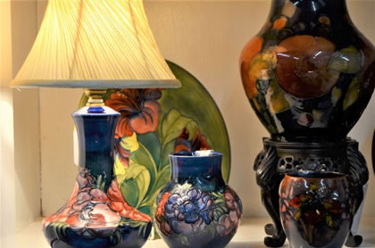 Selection of moorecroft porcelain available in store