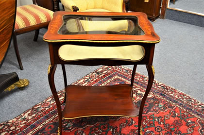 Mahogany display table