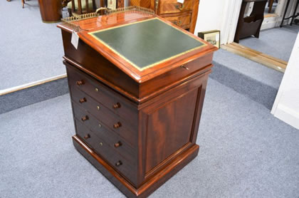Victorian mahogany davenport desk