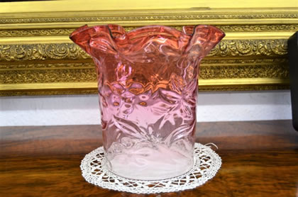 Victorian glass shade