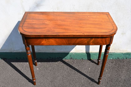 Georgian mahogany card table