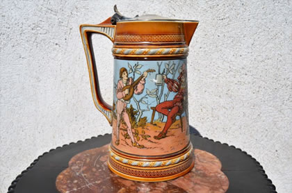 mettlach pottery tankard