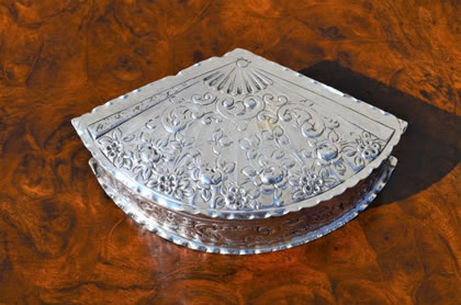 Victorian silver box