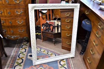 Painted framed mirror