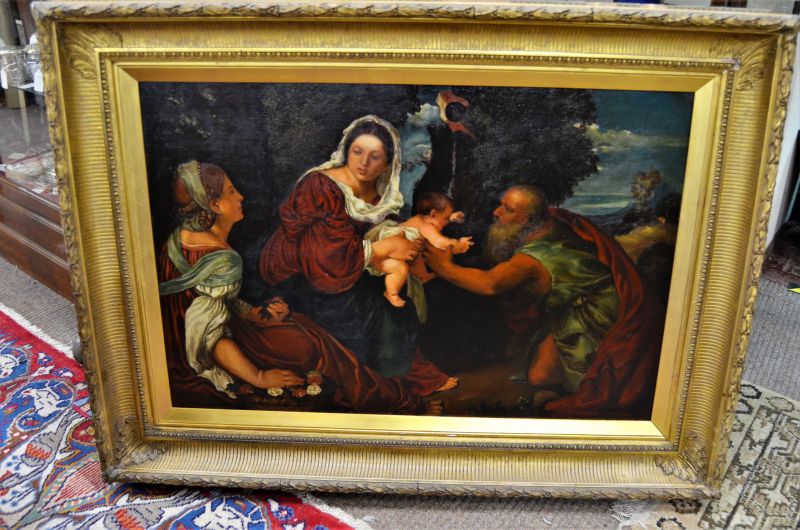 Gilt framed 18th / 19th century oil painting