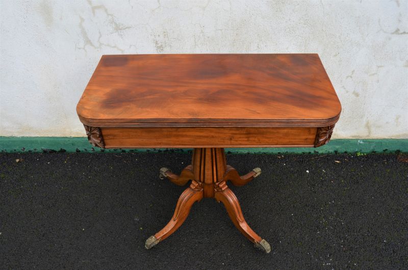 Regency mahogany tea table