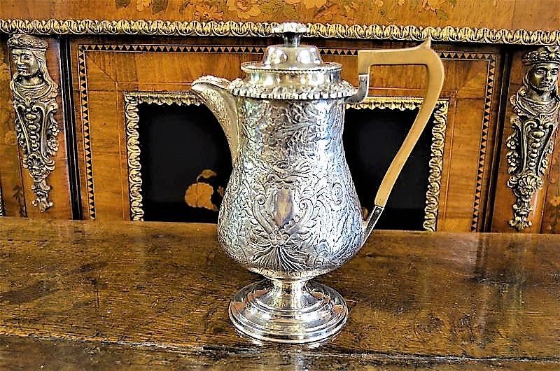 Georgian silver plated water jug/ pot