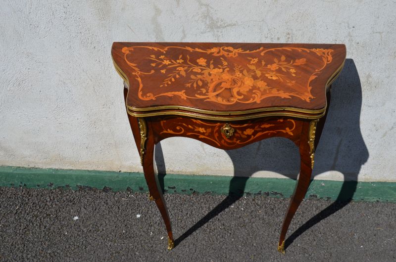 Small rosewood card table