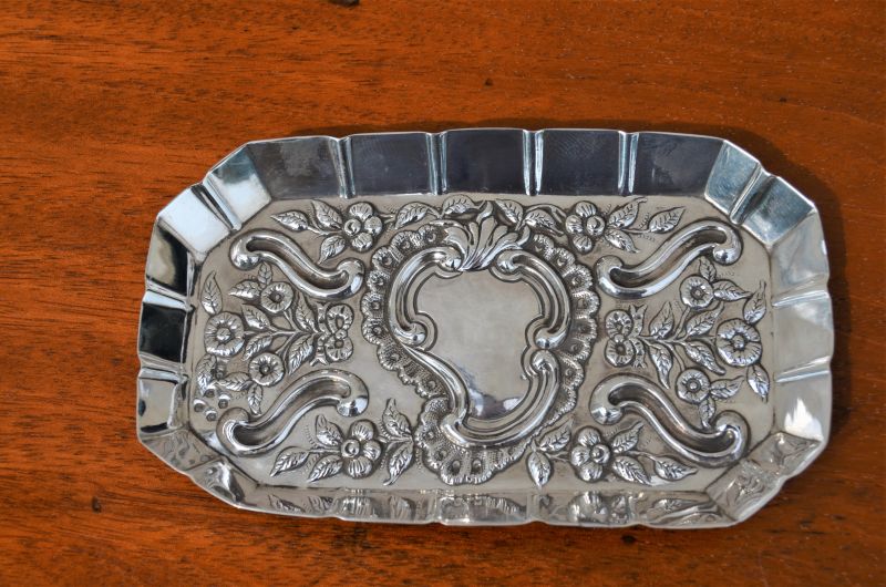 Victorian silver dish