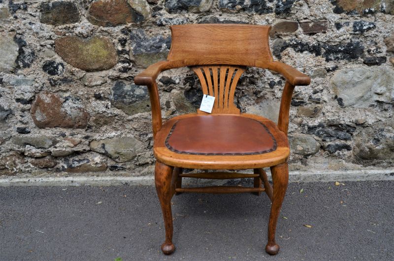 Oak desk chair