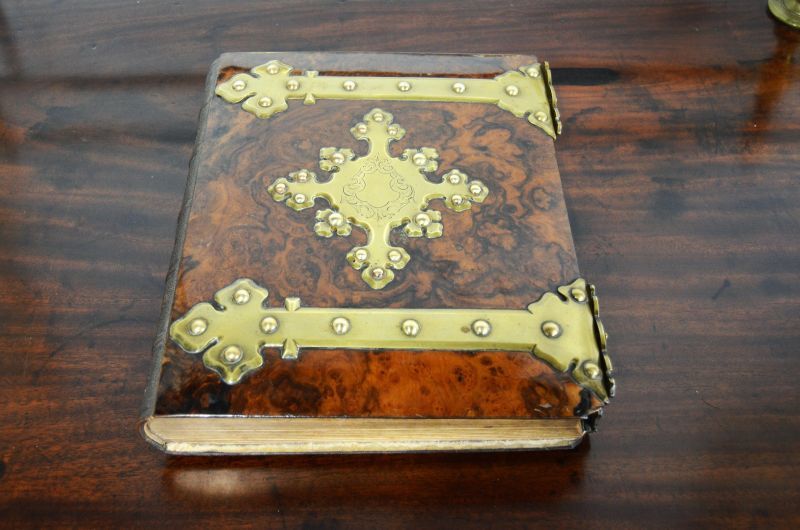 Victorian walnut photo album