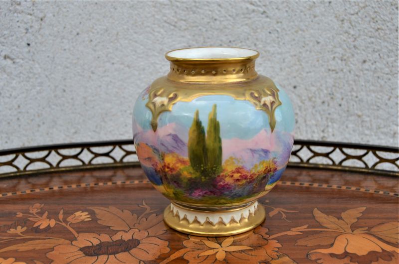 Royal worcester vase signed