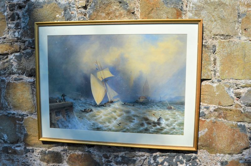 Gilt framed 19th century watercolour