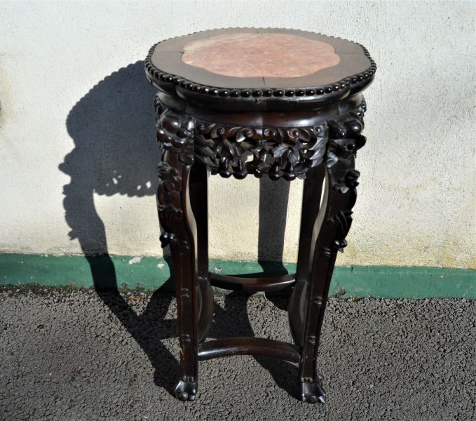 Chinese cherrywood plant stand