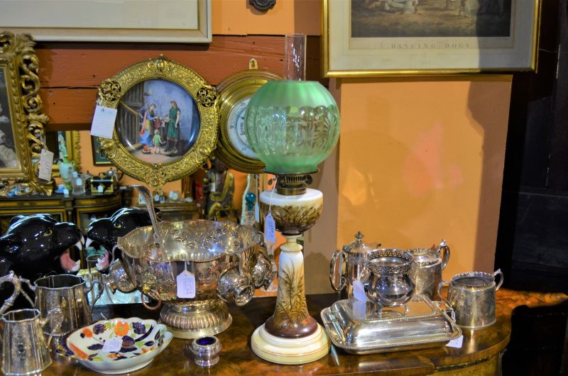 Victorian oil lamp