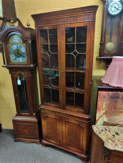 Mahogany corner cabinet