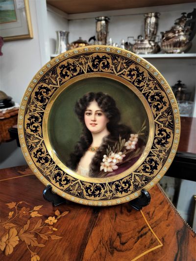 Vienna hand painted plate