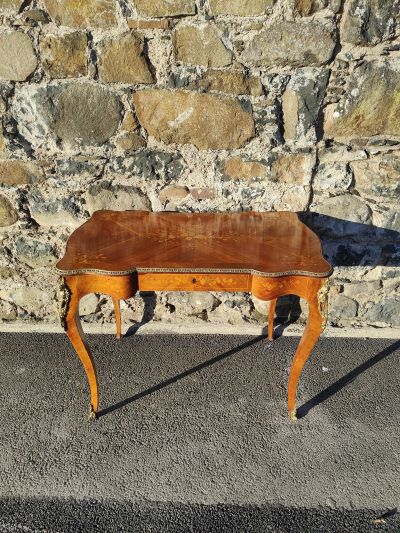 Kingswood side table with ormolu mounts & inlay