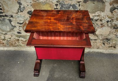 Victorian mahogany work table