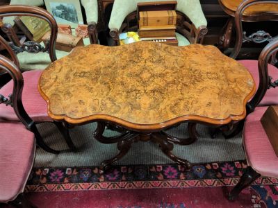 Victorian walnut side table