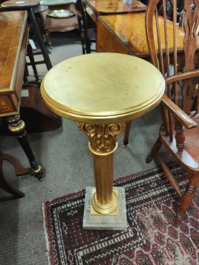 Gilt & marble pedestal