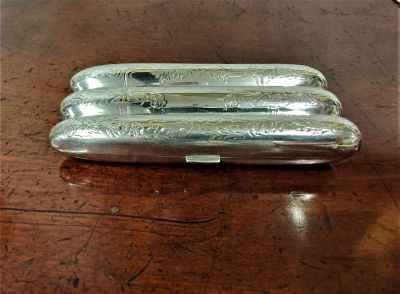 Silver cigar case 