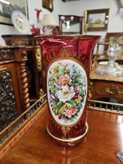 bohemian glass vase