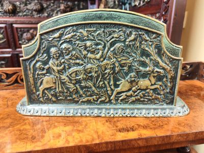 French bronze letter rack
