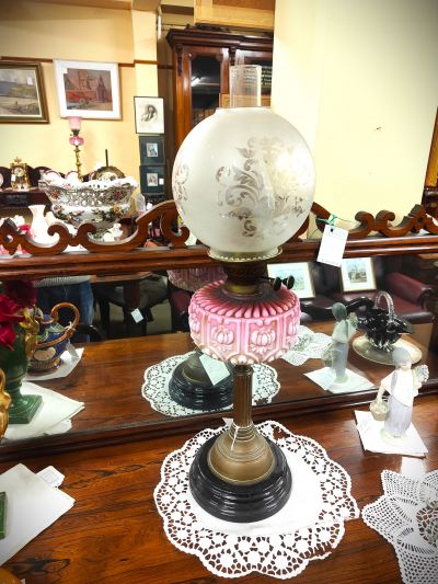Victorian oil lamp