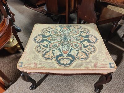 Victorian mahogany stool