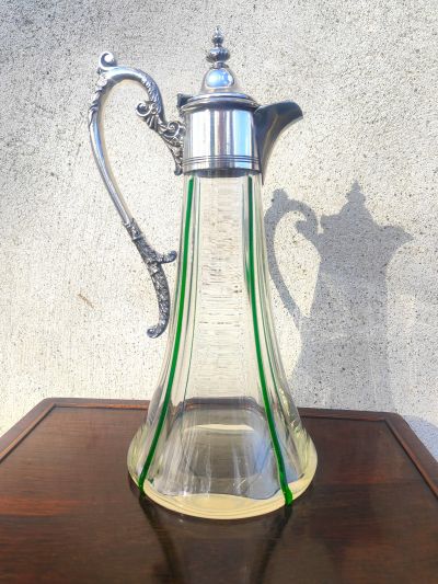 Plated top claret jug