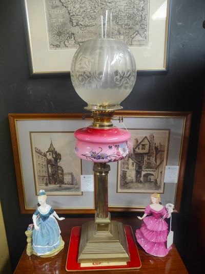 Victorian oil lamp