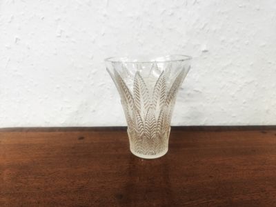 R. lalique glass vase