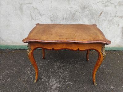 Victorian walnut card table