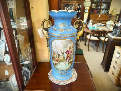19th century victorian painted vase